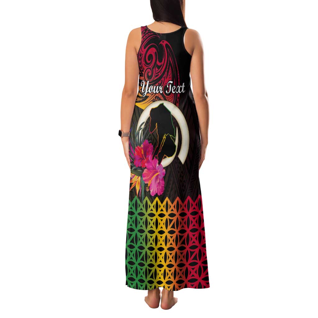 Personalised Vanuatu Port Vila Stay Strong Tank Maxi Dress Long God Yumi Stanap