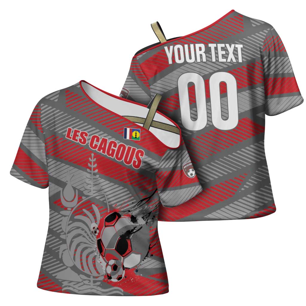 Custom Football 2026 New Caledonia Cross Shoulder Shirt Kagus Come On LT01 - Polynesian Pride