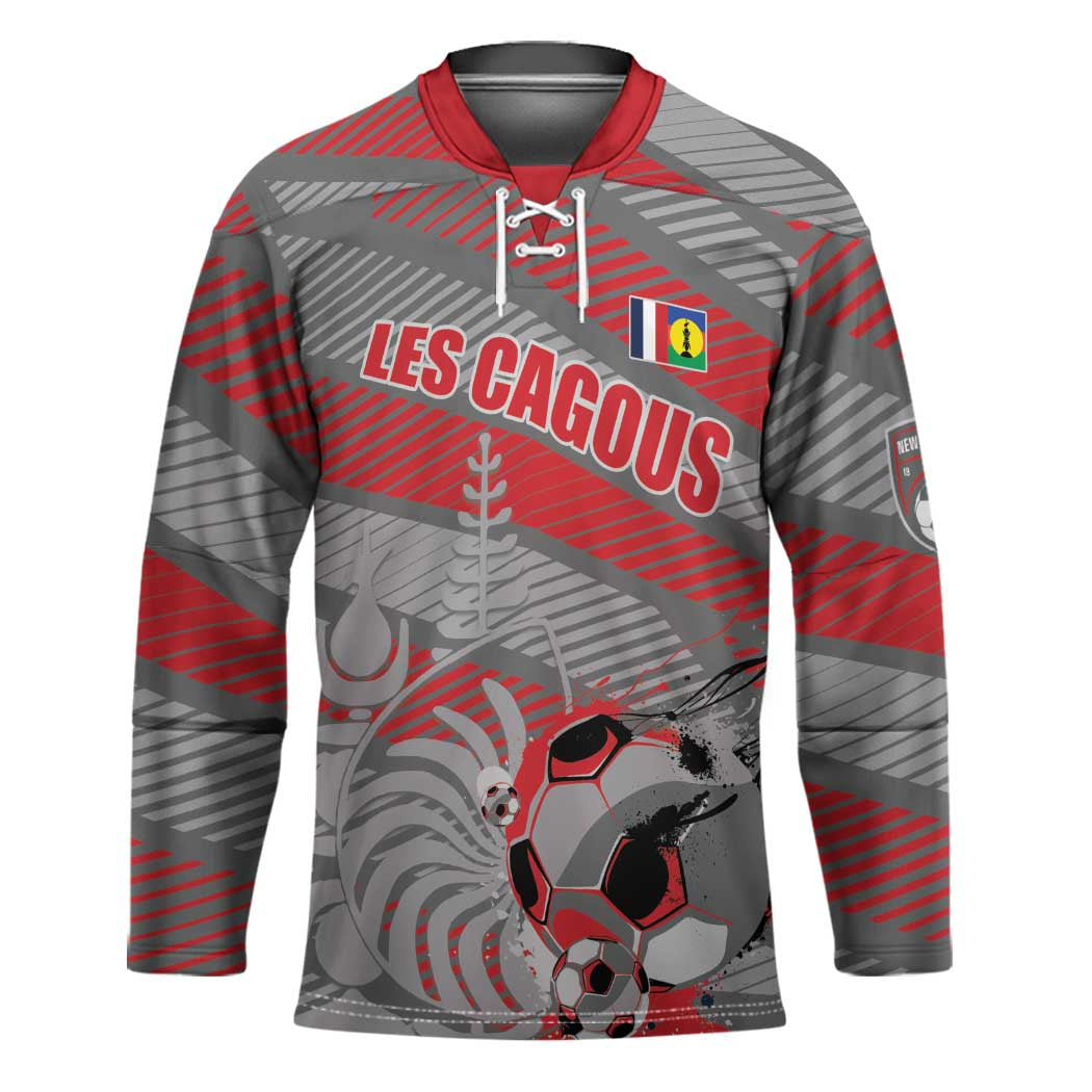 Custom Football 2026 New Caledonia Hockey Jersey Kagus Come On LT01 Unisex Gray - Polynesian Pride