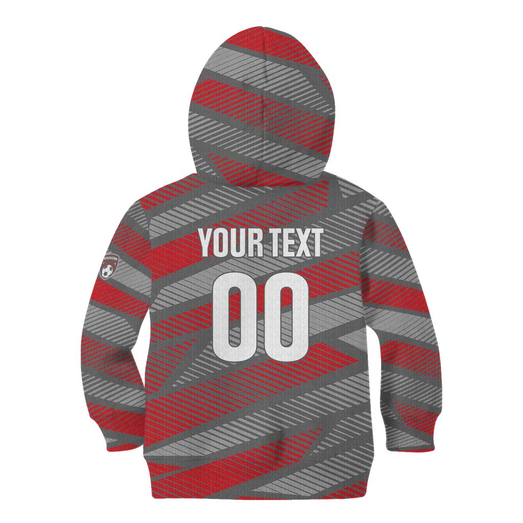 Custom Football 2026 New Caledonia Kid Hoodie Kagus Come On LT01 - Polynesian Pride