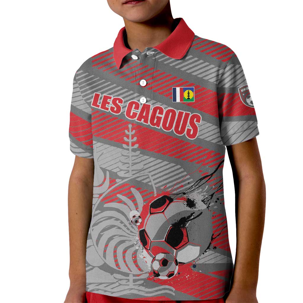 Custom Football 2026 New Caledonia Kid Polo Shirt Kagus Come On