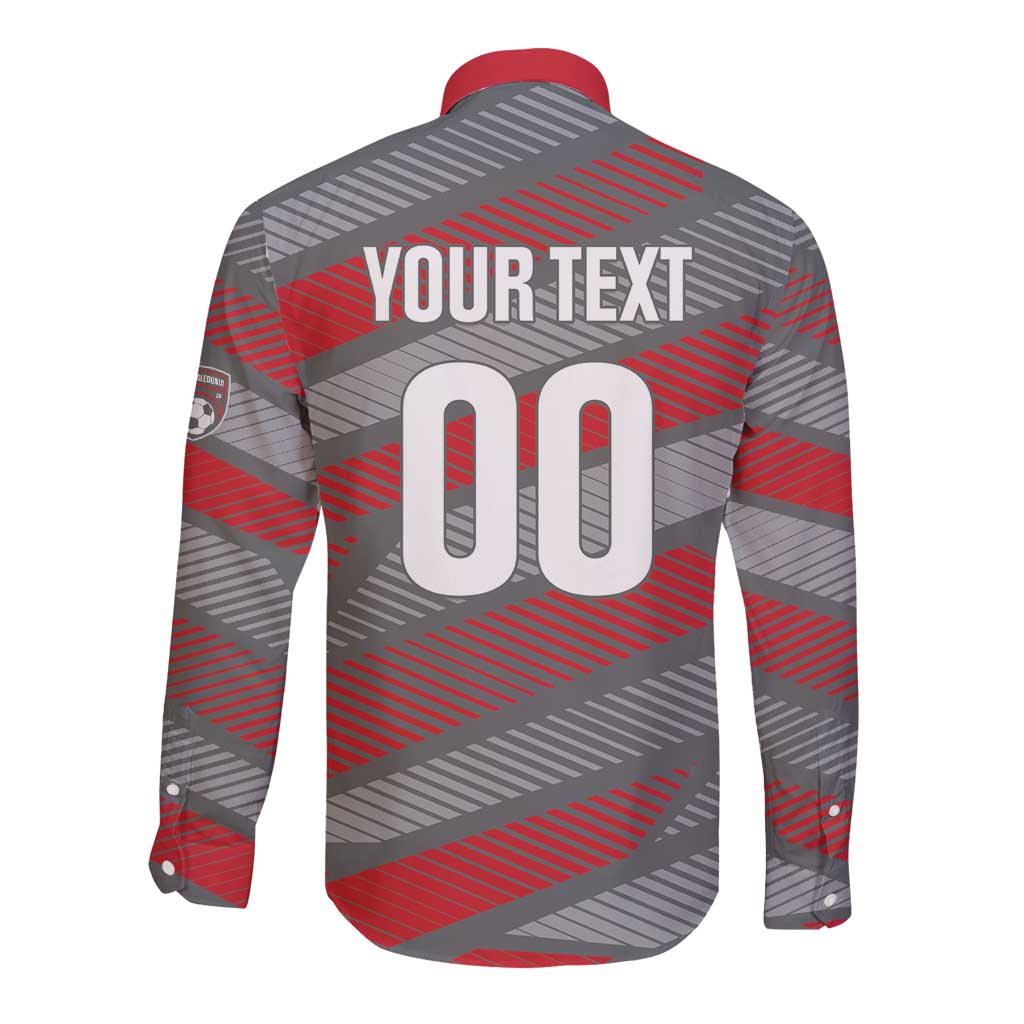 Custom Football 2026 New Caledonia Long Sleeve Button Shirt Kagus Come On LT01 - Polynesian Pride