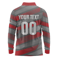 Custom Football 2026 New Caledonia Long Sleeve Polo Shirt Kagus Come On
