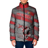 Custom Football 2026 New Caledonia Padded Jacket Kagus Come On LT01 Men Gray - Polynesian Pride