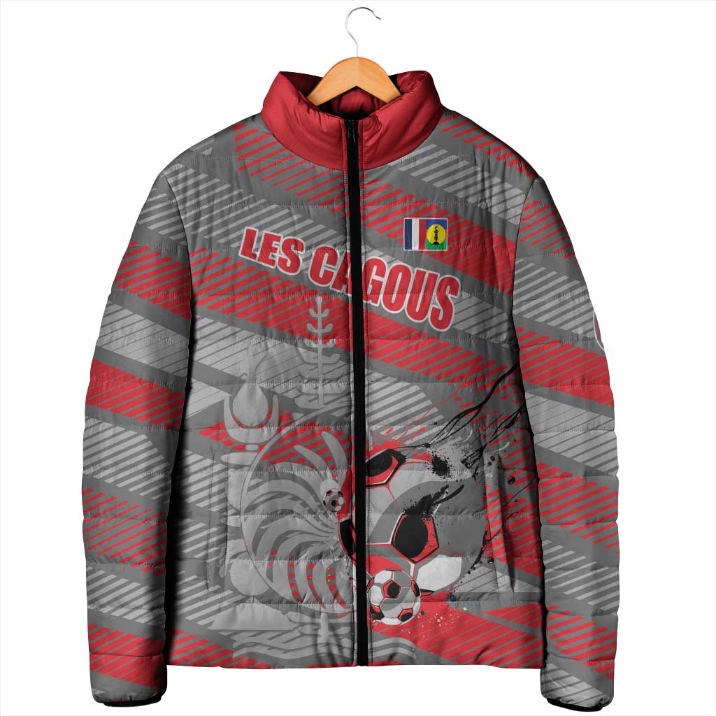 Custom Football 2026 New Caledonia Padded Jacket Kagus Come On LT01 - Polynesian Pride