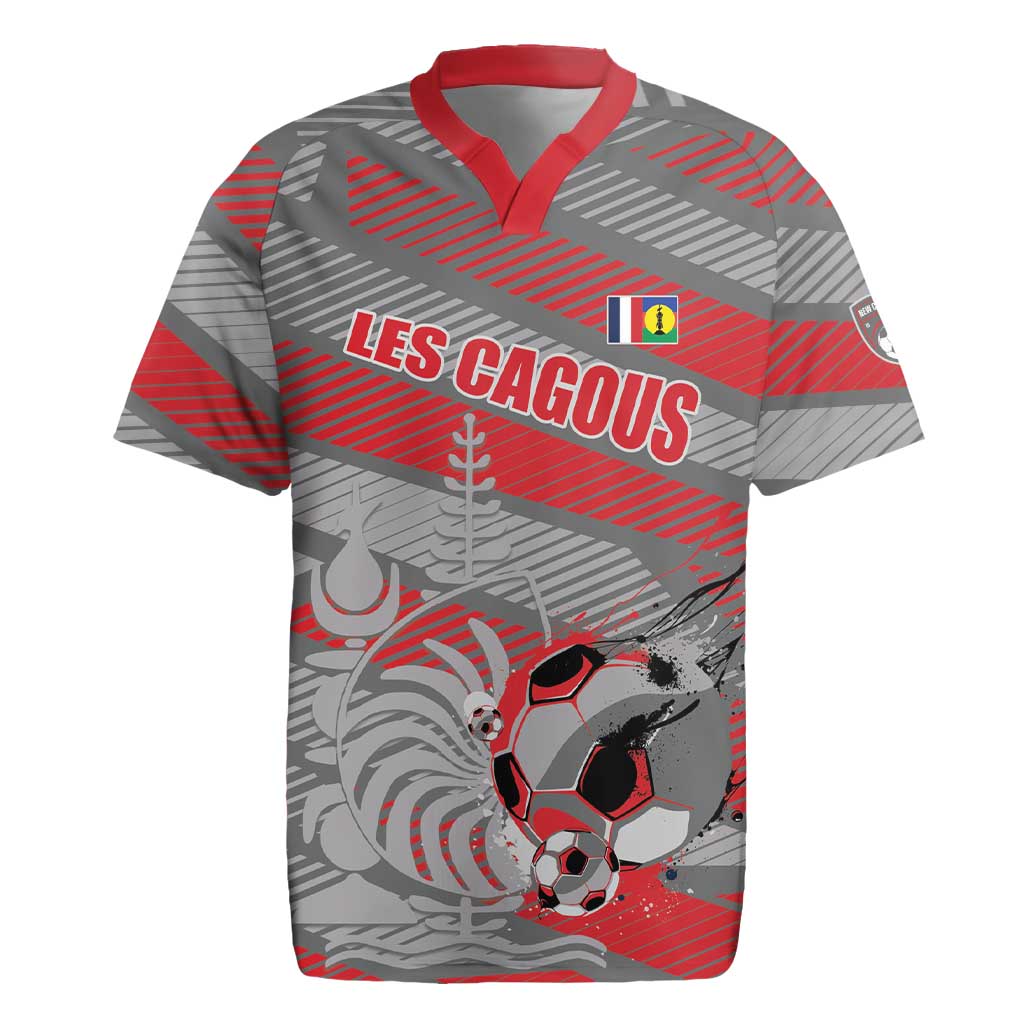 Custom Football 2026 New Caledonia Rugby Jersey Kagus Come On LT01 Gray - Polynesian Pride