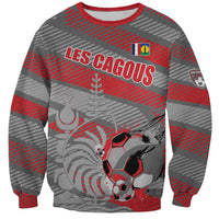 Custom Football 2026 New Caledonia Sweatshirt Kagus Come On LT01 Unisex Gray - Polynesian Pride