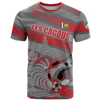Custom Football 2026 New Caledonia T Shirt Kagus Come On LT01 Gray - Polynesian Pride