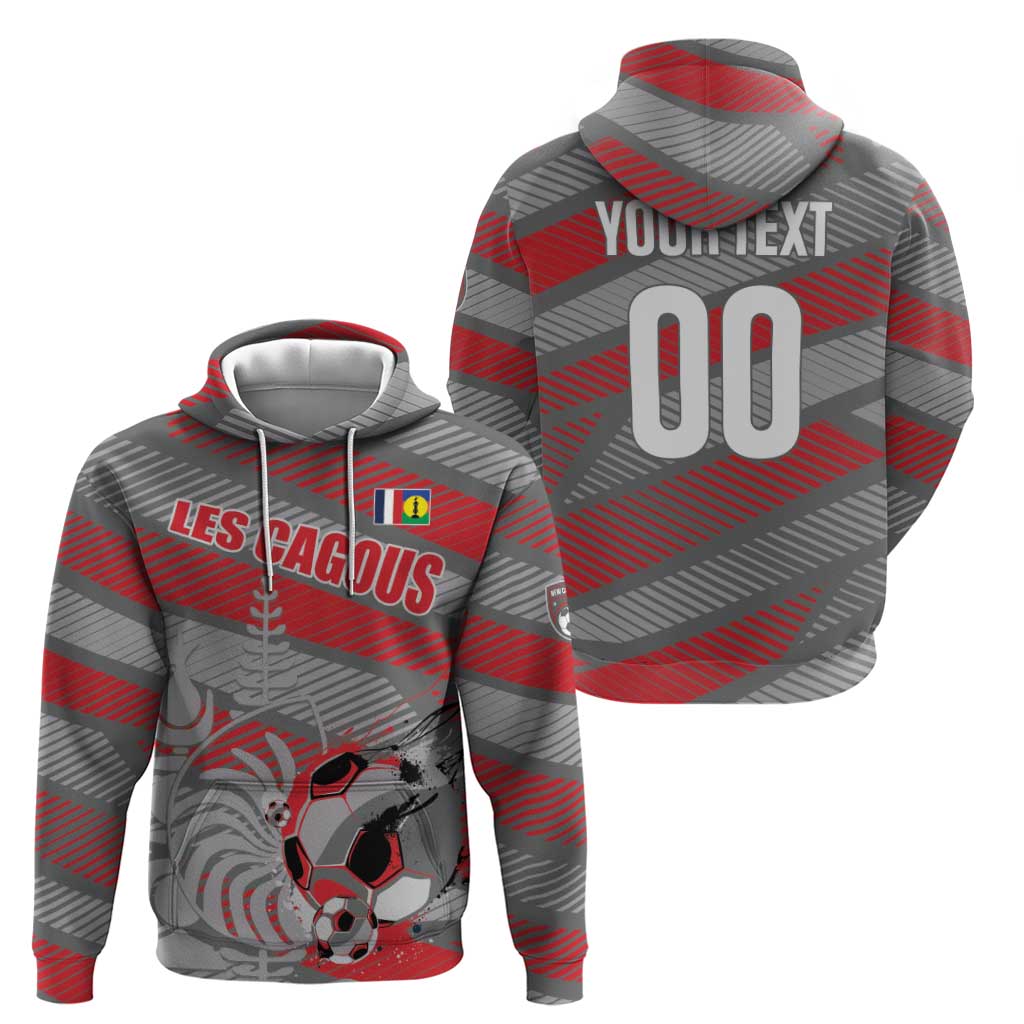 Custom Football 2026 New Caledonia Zip Hoodie Kagus Come On LT01 - Polynesian Pride