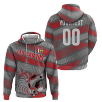 Custom Football 2026 New Caledonia Zip Hoodie Kagus Come On LT01 - Polynesian Pride