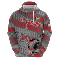 Custom Football 2026 New Caledonia Zip Hoodie Kagus Come On LT01 - Polynesian Pride