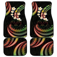 Hawaii Map Kanaka Maoli Car Mats Fantastic Frangipani Reggae