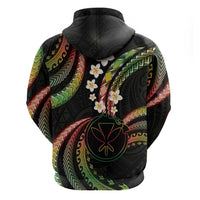 Hawaii Map Kanaka Maoli Hoodie Fantastic Frangipani Reggae