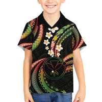Hawaii Map Kanaka Maoli Kid Hawaiian Shirt Fantastic Frangipani Reggae