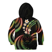 Hawaii Map Kanaka Maoli Kid Hoodie Fantastic Frangipani Reggae