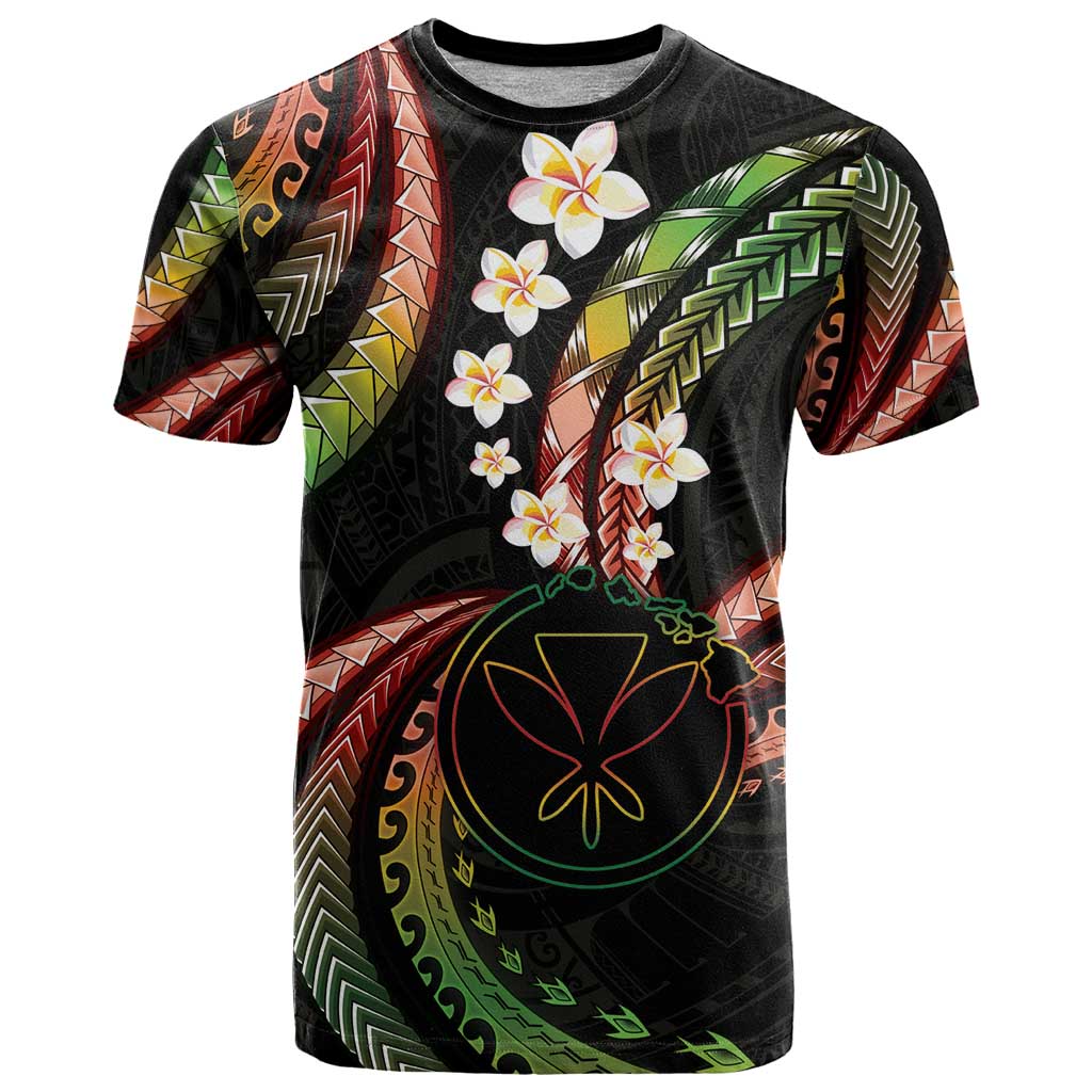 Hawaii Map Kanaka Maoli T Shirt Fantastic Frangipani Reggae