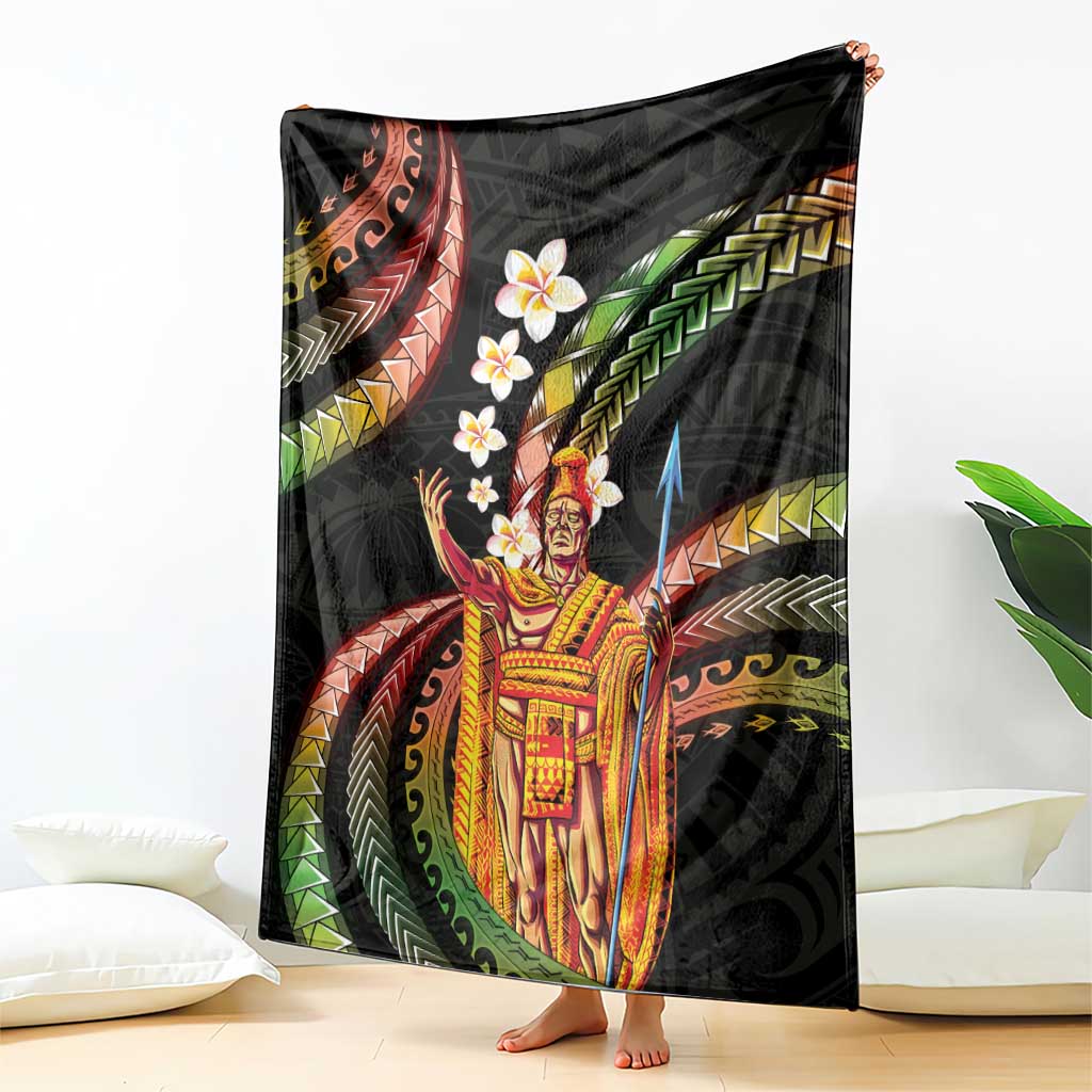 Hawaii King Kamehameha Blanket Fantastic Plumeria Reggae