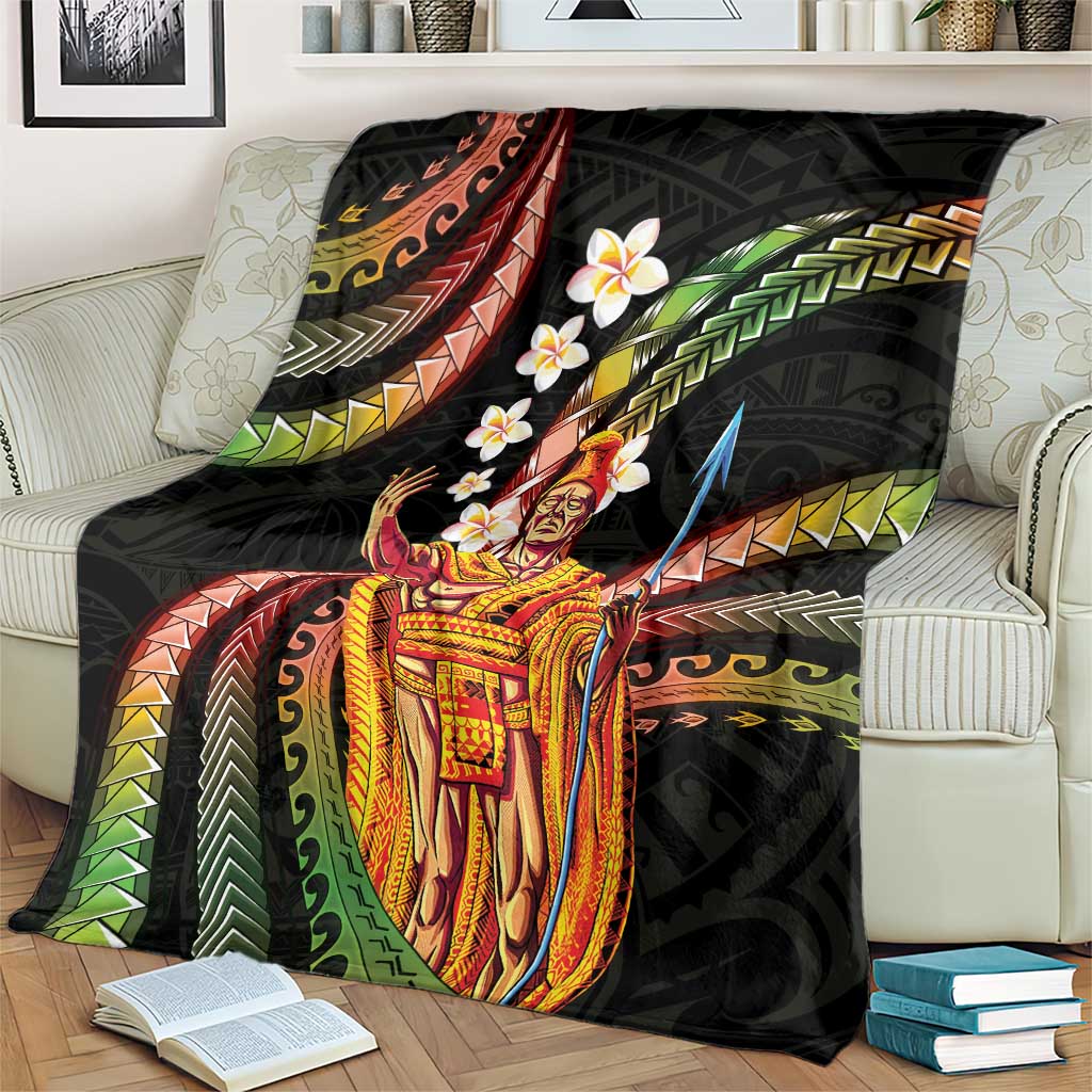 Hawaii King Kamehameha Blanket Fantastic Plumeria Reggae