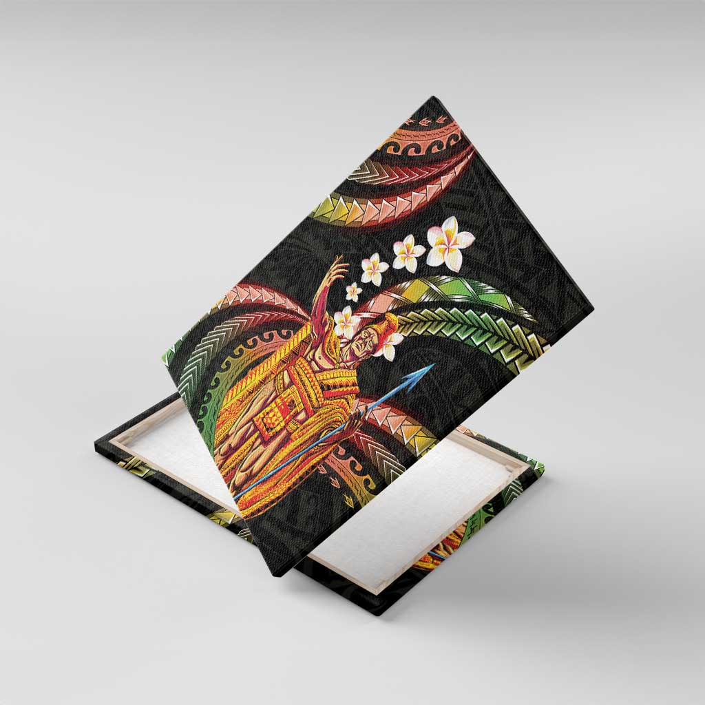 Hawaii King Kamehameha Canvas Wall Art Fantastic Plumeria Reggae