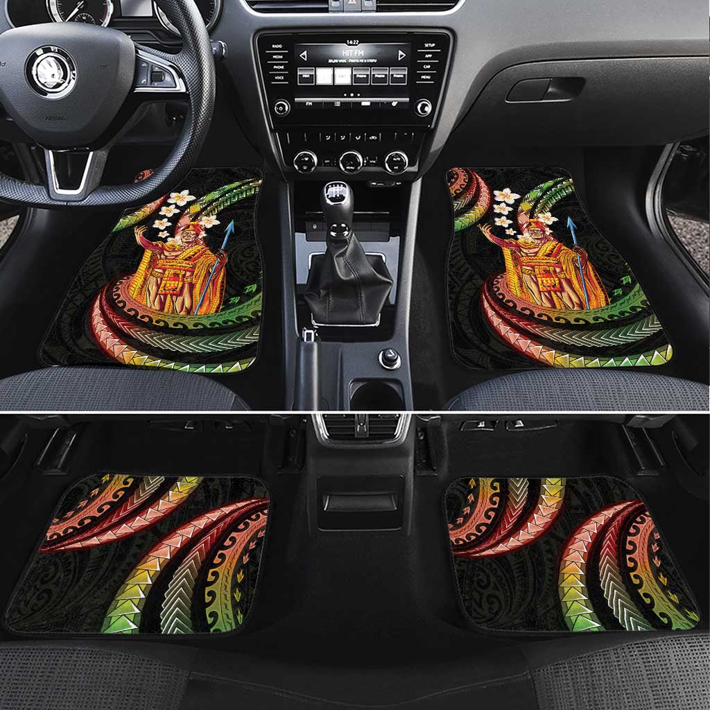 Hawaii King Kamehameha Car Mats Fantastic Plumeria Reggae
