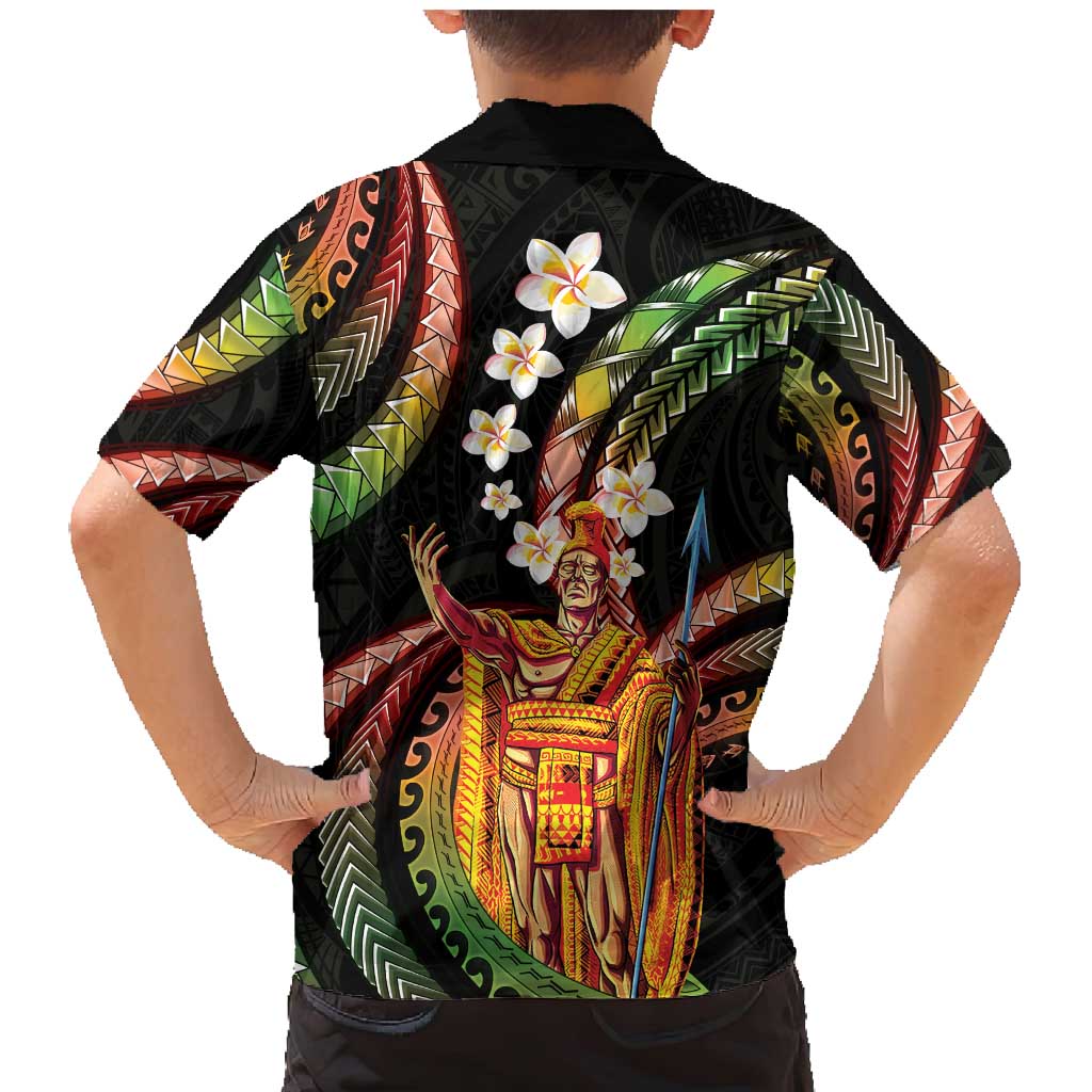 Hawaii King Kamehameha Family Matching Mermaid Dress and Hawaiian Shirt Fantastic Plumeria Reggae