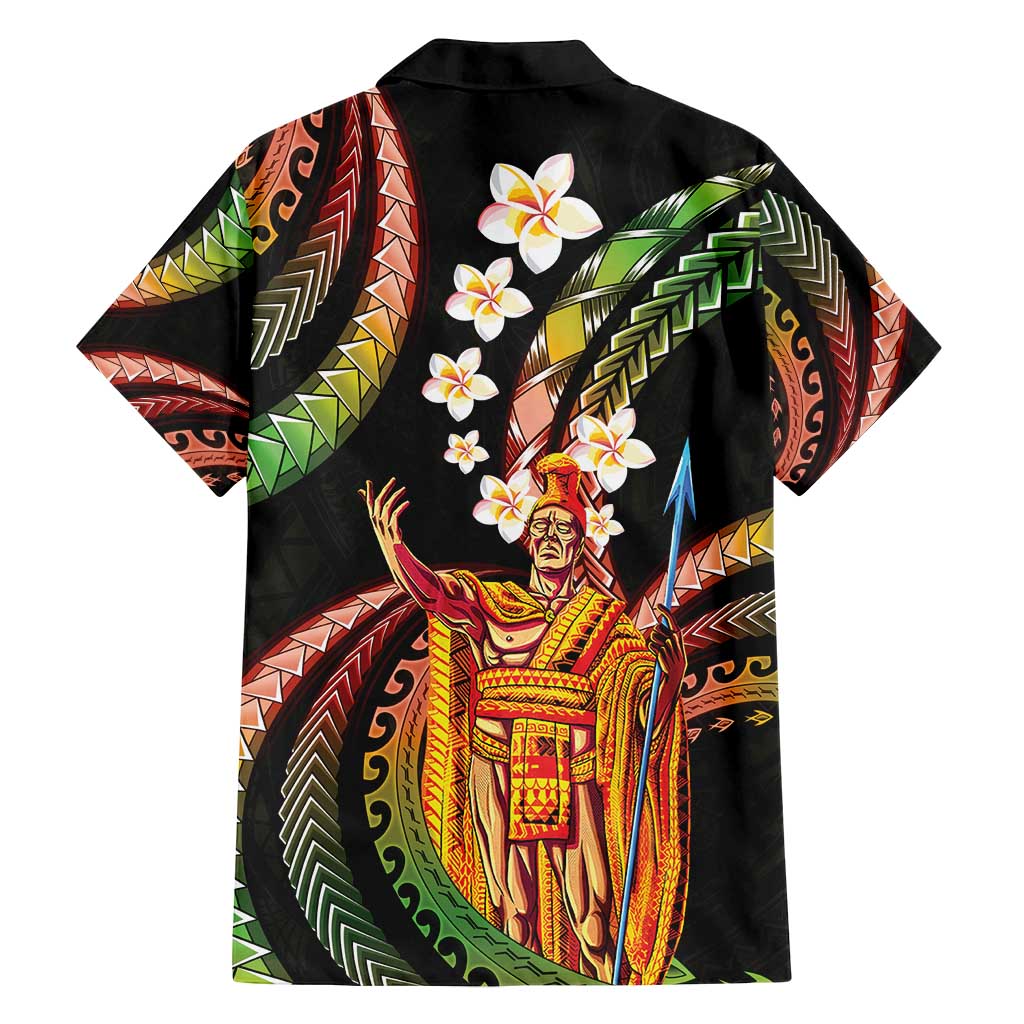 Hawaii King Kamehameha Family Matching Puletasi and Hawaiian Shirt Fantastic Plumeria Reggae