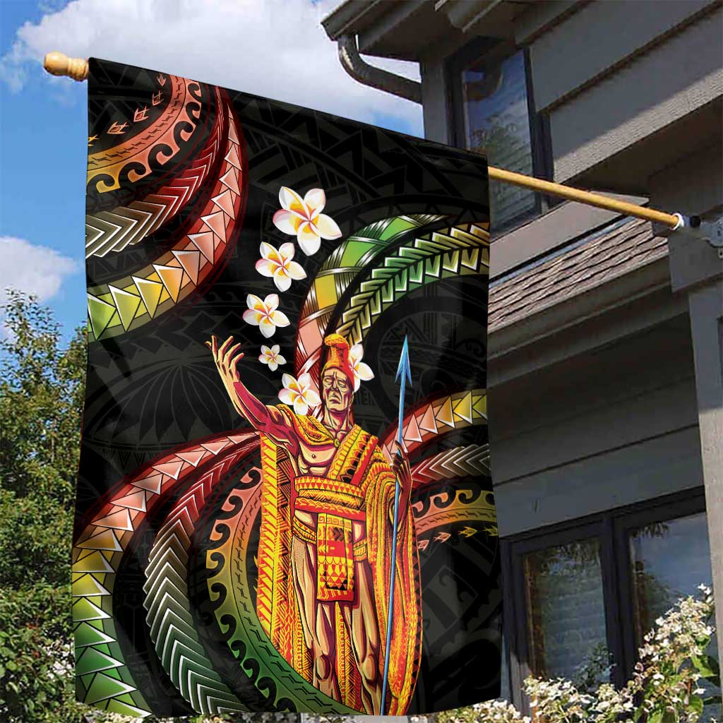 Hawaii King Kamehameha Garden Flag Fantastic Plumeria Reggae