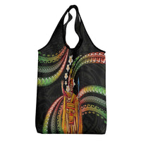 Hawaii King Kamehameha Grocery Bag Fantastic Plumeria Reggae