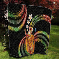 Hawaii King Kamehameha Quilt Fantastic Plumeria Reggae