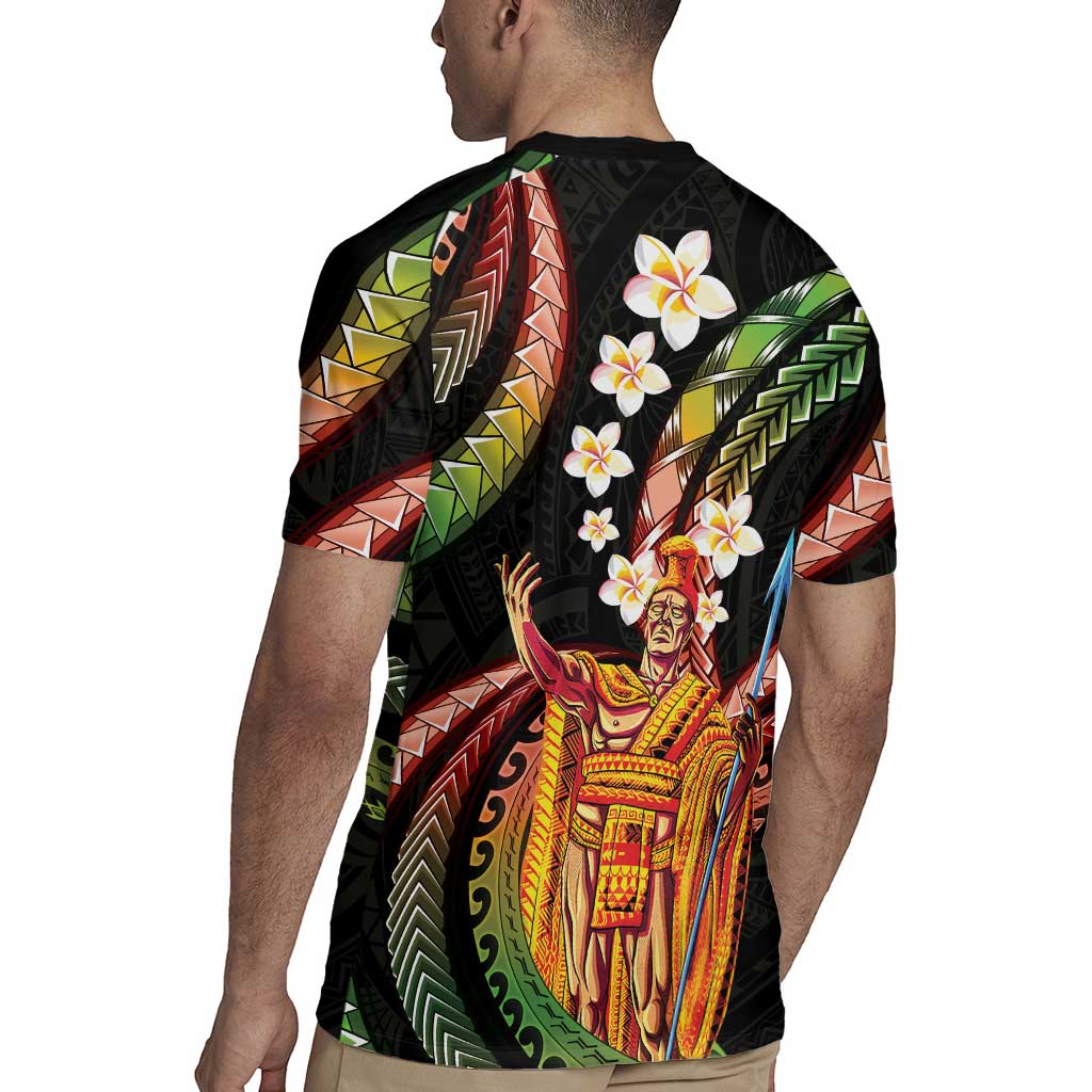 Hawaii King Kamehameha Rugby Jersey Fantastic Plumeria Reggae