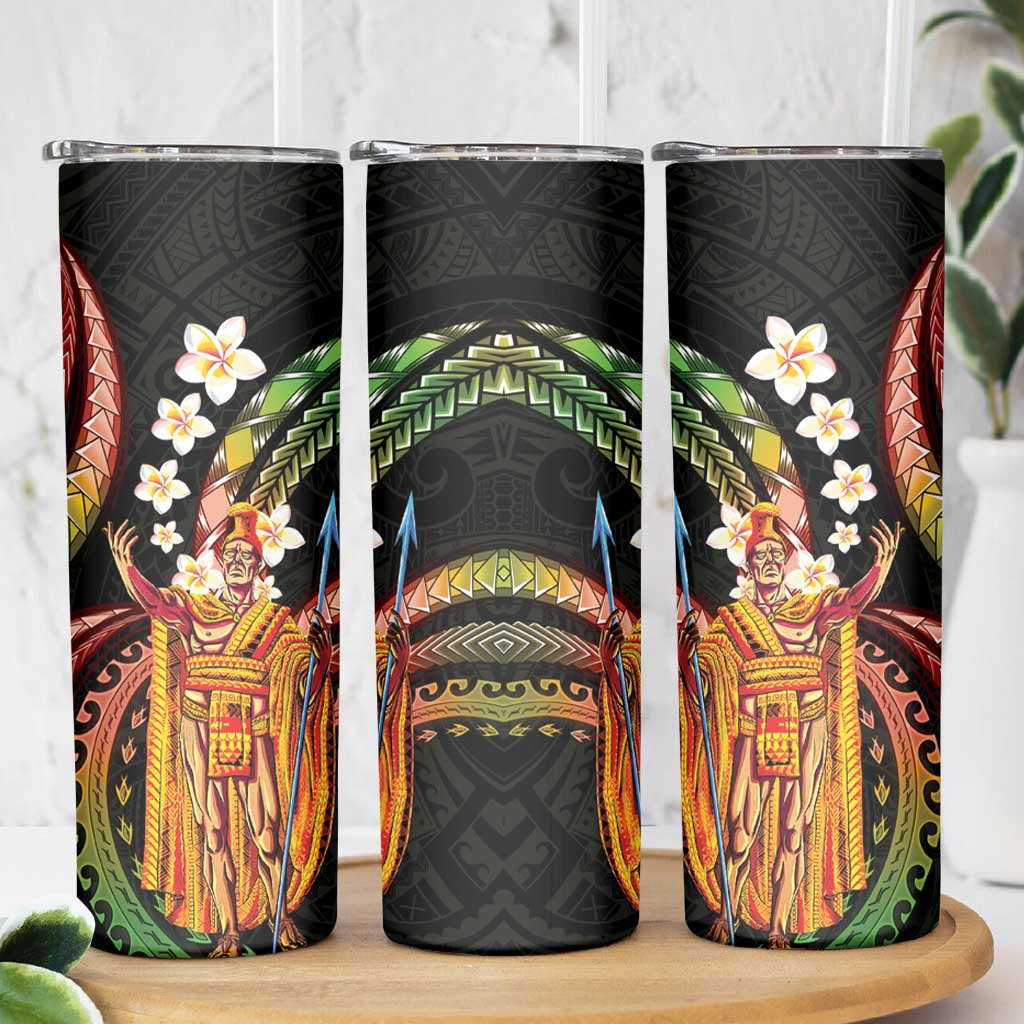 Hawaii King Kamehameha Skinny Tumbler Fantastic Plumeria Reggae