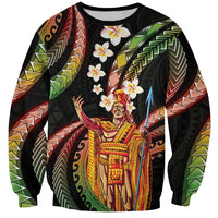 Hawaii King Kamehameha Sweatshirt Fantastic Plumeria Reggae