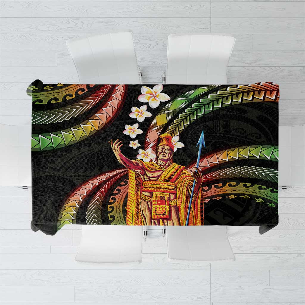 Hawaii King Kamehameha Tablecloth Fantastic Plumeria Reggae