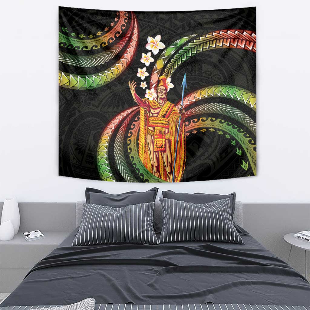 Hawaii King Kamehameha Tapestry Fantastic Plumeria Reggae