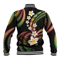 Hawaii Plumeria Reggae Baseball Jacket Polynesian Pattern LT01 - Polynesian Pride