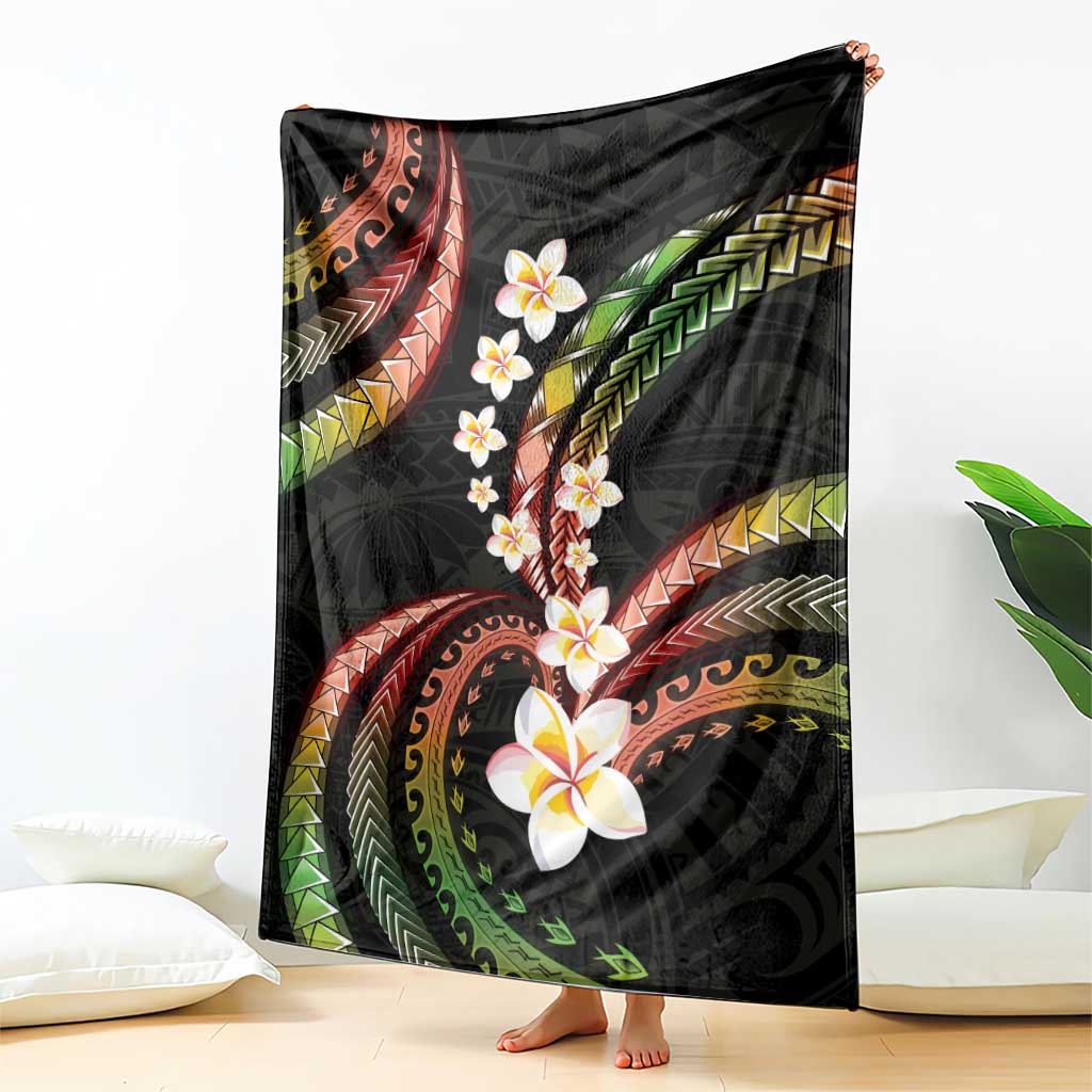 Hawaii Plumeria Reggae Blanket Polynesian Pattern LT01 - Polynesian Pride