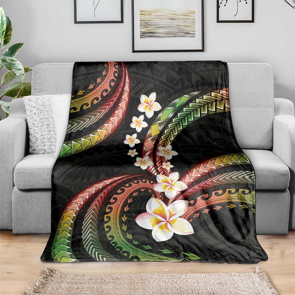 Hawaii Plumeria Reggae Blanket Polynesian Pattern LT01 - Polynesian Pride