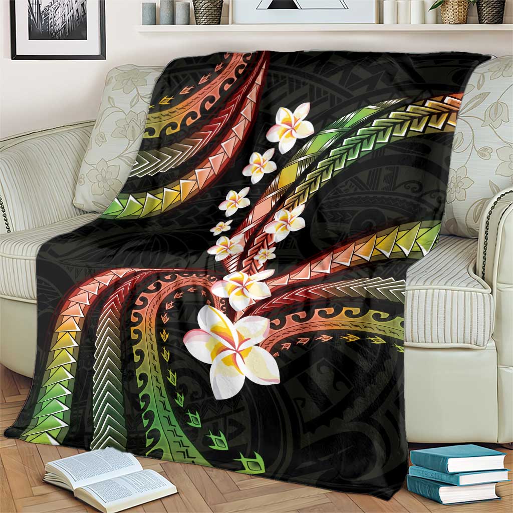 Hawaii Plumeria Reggae Blanket Polynesian Pattern LT01 - Polynesian Pride