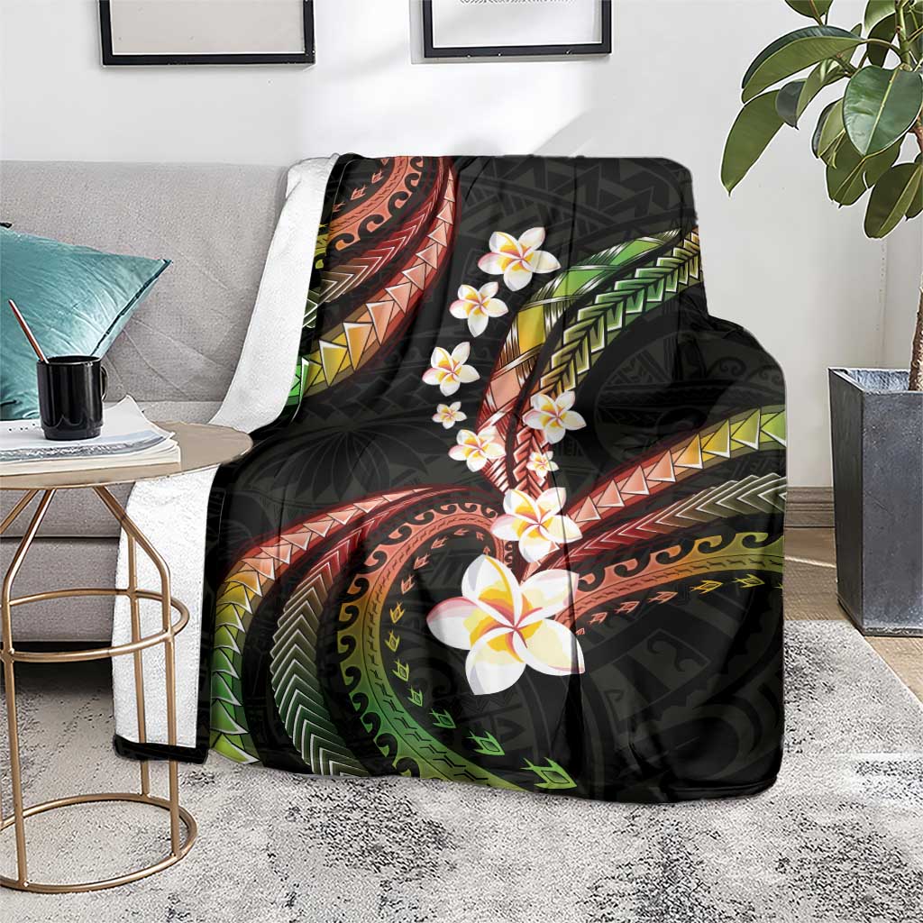 Hawaii Plumeria Reggae Blanket Polynesian Pattern LT01 - Polynesian Pride