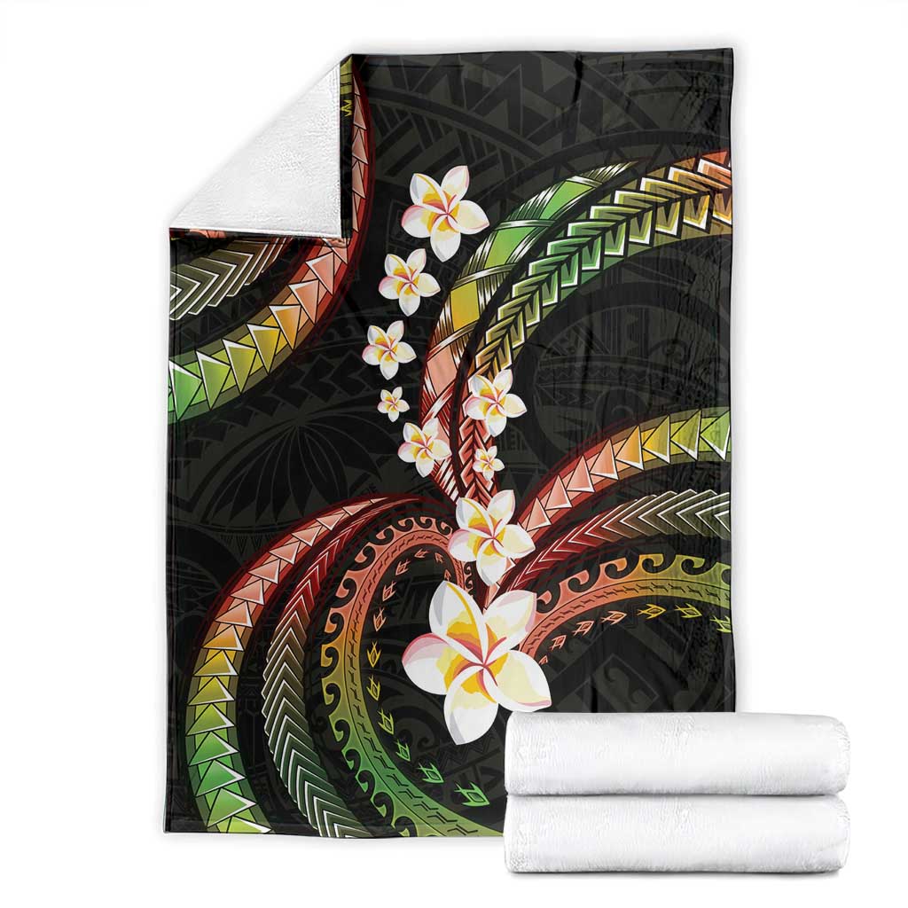 Hawaii Plumeria Reggae Blanket Polynesian Pattern LT01 - Polynesian Pride