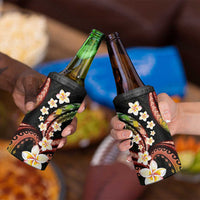 Hawaii Plumeria Reggae 4 in 1 Can Cooler Tumbler Polynesian Pattern