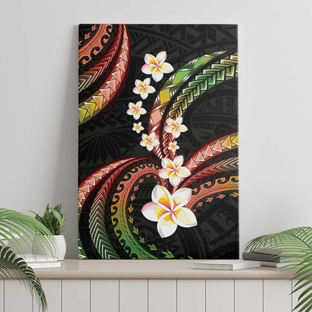 Hawaii Plumeria Reggae Canvas Wall Art Polynesian Pattern LT01 - Polynesian Pride