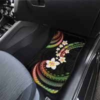 Hawaii Plumeria Reggae Car Mats Polynesian Pattern