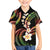 Hawaii Plumeria Reggae Family Matching Off The Shoulder Long Sleeve Dress and Hawaiian Shirt Polynesian Pattern