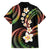 Hawaii Plumeria Reggae Family Matching Off Shoulder Maxi Dress and Hawaiian Shirt Polynesian Pattern