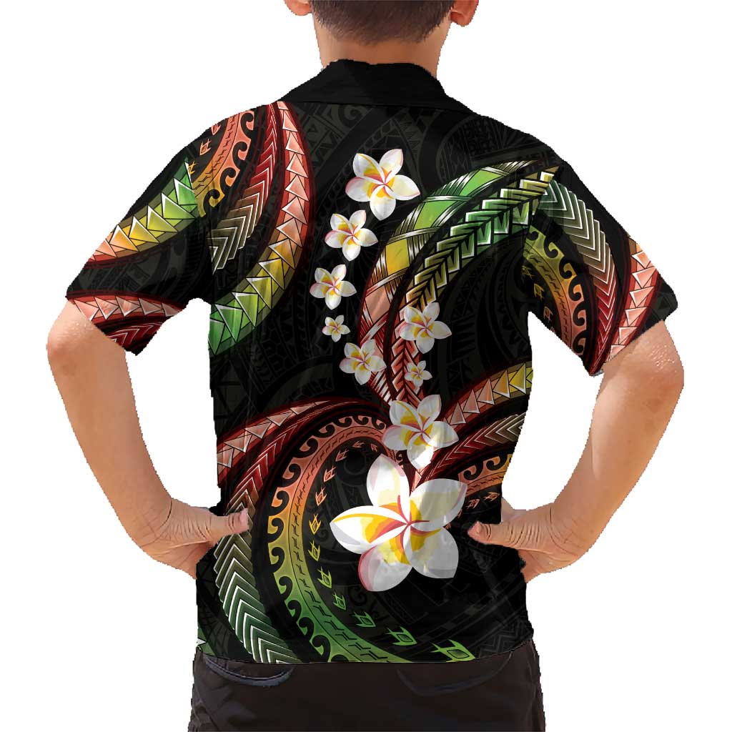 Hawaii Plumeria Reggae Hawaiian Shirt Polynesian Pattern LT01 - Polynesian Pride