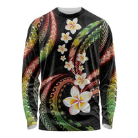 Hawaii Plumeria Reggae Long Sleeve Shirt Polynesian Pattern LT01 Unisex Reggae - Polynesian Pride