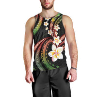 Hawaii Plumeria Reggae Men Tank Top Polynesian Pattern LT01 - Polynesian Pride