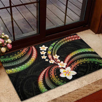 Hawaii Plumeria Reggae Rubber Doormat Polynesian Pattern LT01 - Polynesian Pride