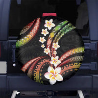 Hawaii Plumeria Reggae Spare Tire Cover Polynesian Pattern